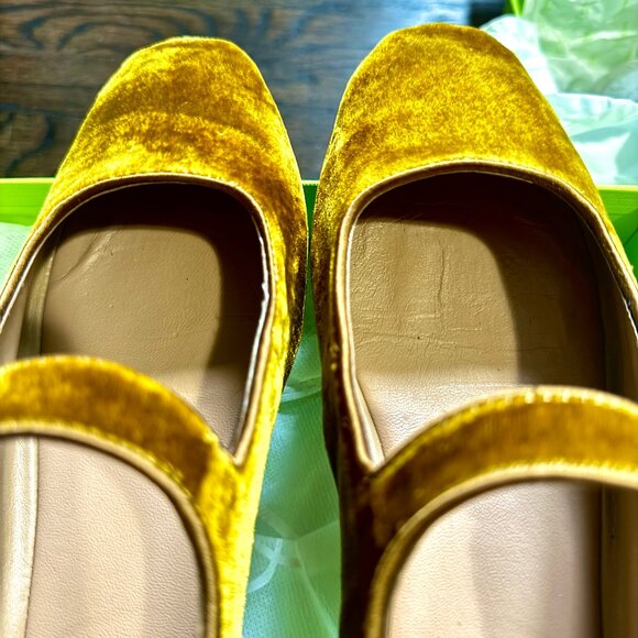 Sam Edelman Michaela Mary Jane in velvet yellow - Picture 12 of 12